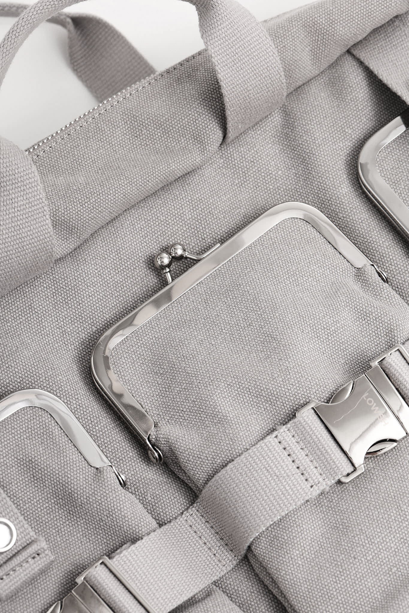 TRIO Purse - Grey Denim