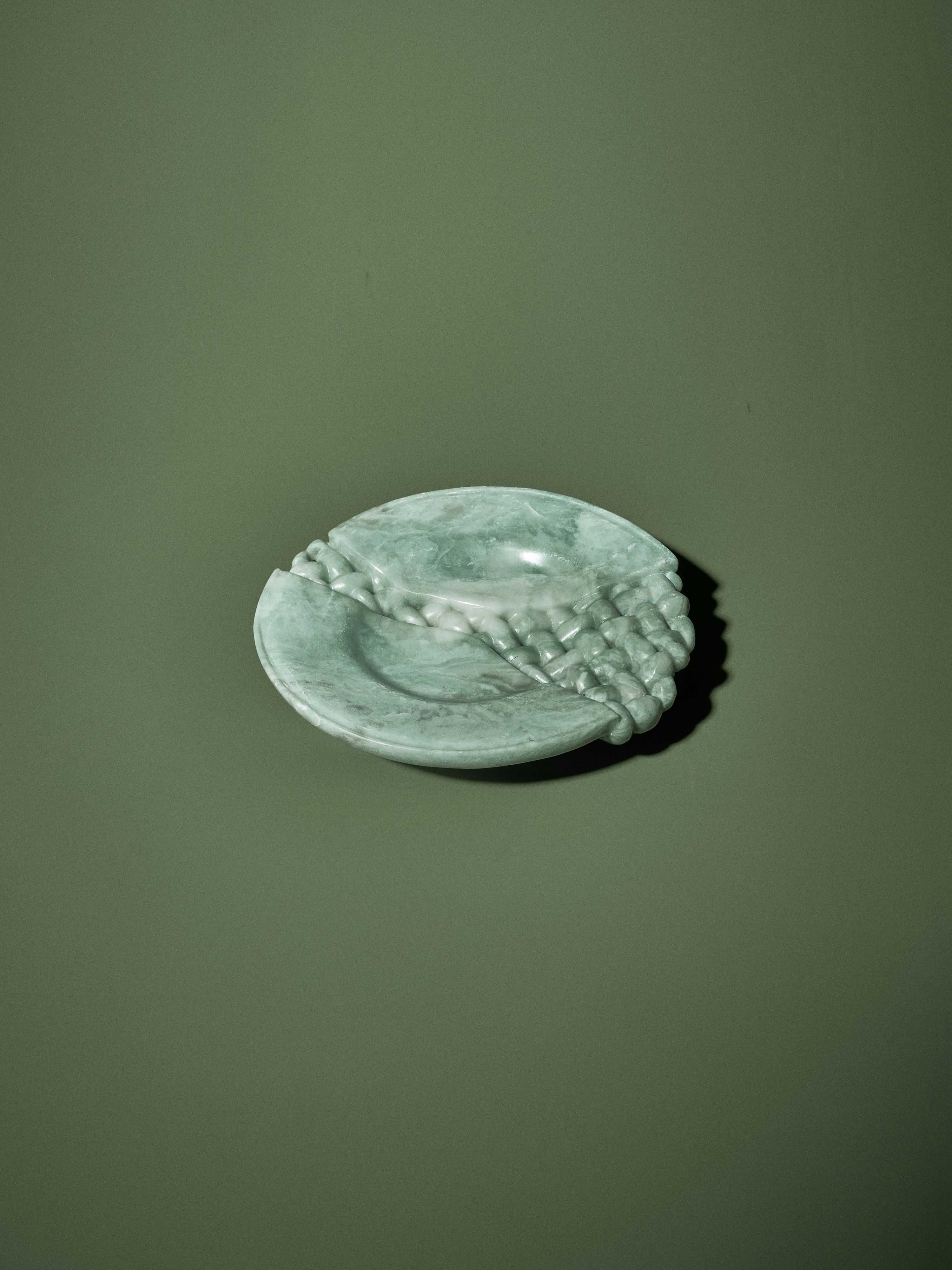 碟 - Weave Plate in Jade